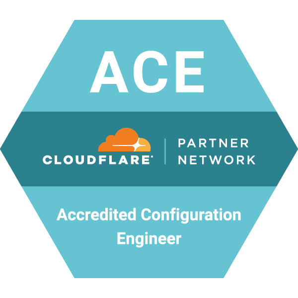 Cloudflare Accredited Configuration Engineer logo Cloudflare Accredited Configuration Engineer logo