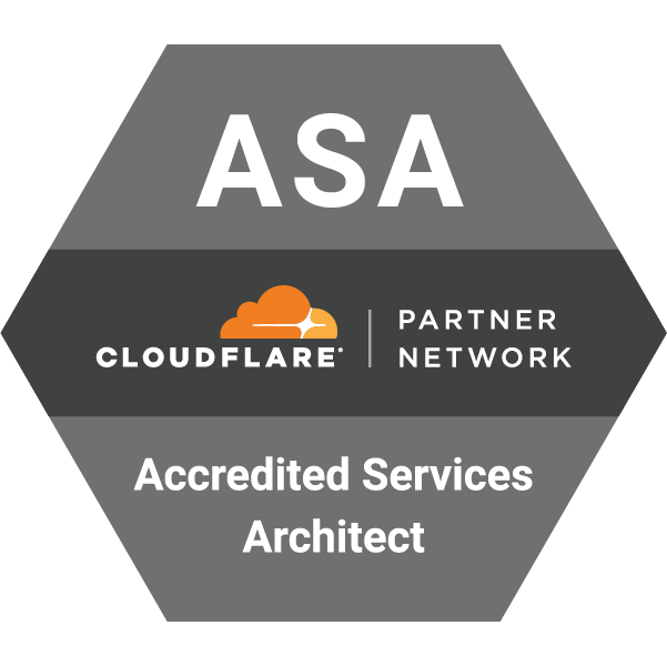 Cloudflare Accredited Services Architect logo